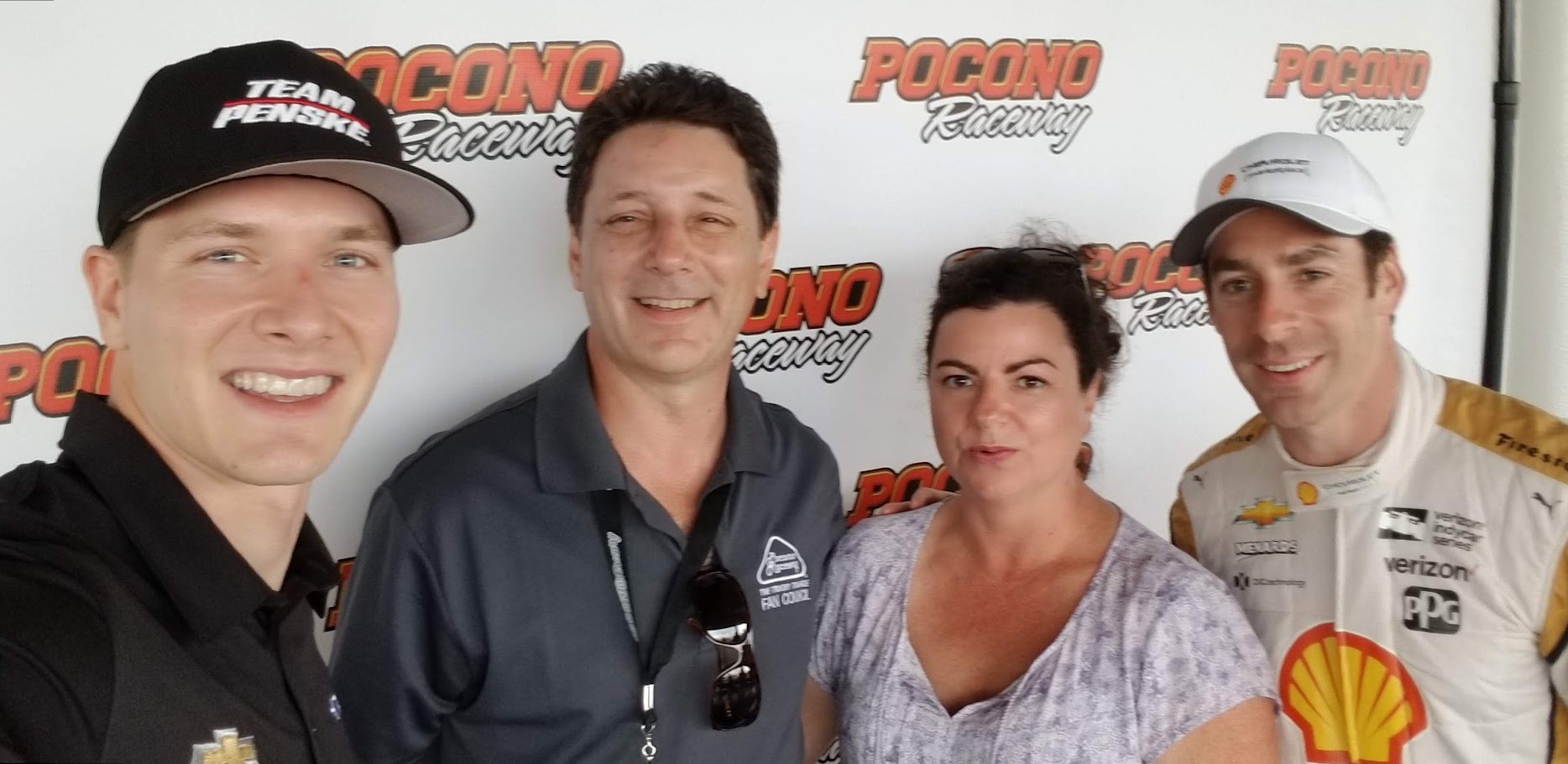 Gene and Maureen at Pocono Raceway